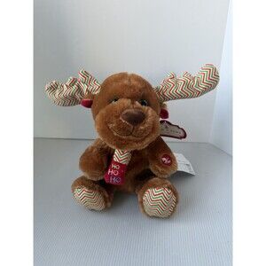 Animated Musical Christmas Moose Plush Goffa Deer Trim A Home Dancing Toy